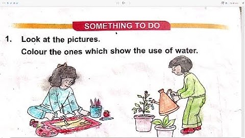 DAV CLASS 1 EVS CHAPTER 13 BOOK EXERCISE AND QUESTION ANSWERS #Dav #class1 #evs #chapter13 #water