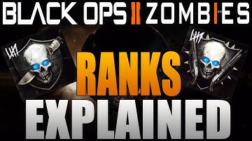 Black Ops 2 Zombies Ranking System Explained (How To Rank Up / Level Up On Zombies)