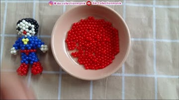 How to Make a Superman Beaded Keychain Part 3 /DIY/ Tutorial Membuat Gantungan Kunci Manik Superman