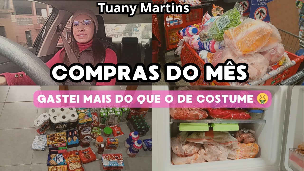 GASTEI MUITO NAS COMPRAS DO MÊS, MAS FOI NECESSÁRIO!