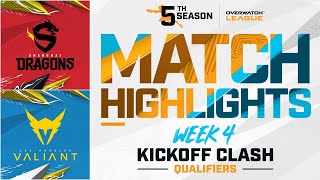 @ShanghaiDragons vs @LAValiant | Kickoff Clash Qualifiers Highlights | Week 4 Day 2