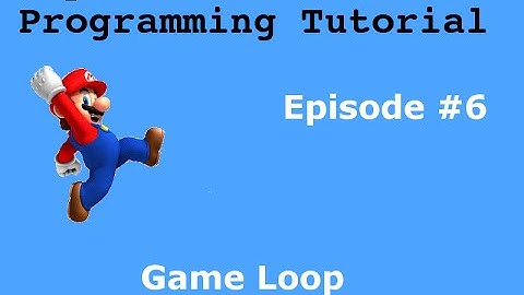 "Java Programming Tutorial" | "Super Mario Game" #6 | Game Loop
