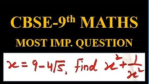 If x=9-4√5, find the value of x²+1/x²
