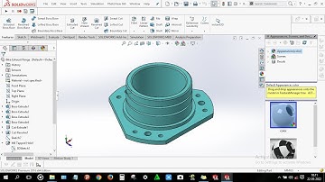 How to design Bike Exhaust flange in solidworks