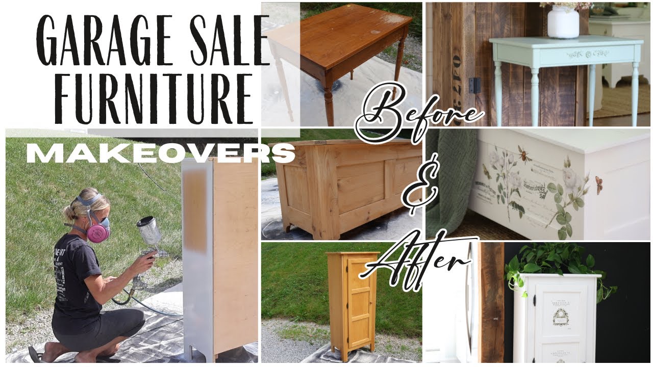 Furniture Makeovers ~ Garage Sale Makeovers ~ Painting Furniture