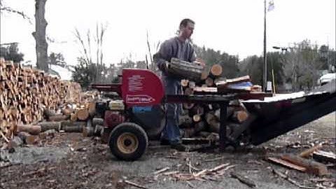 Supersplit log splitter with 4-way wedge