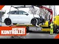 Porsche cayenne zu schrott gefahren adac muss abschleppen  achtung kontrolle  kabel eins