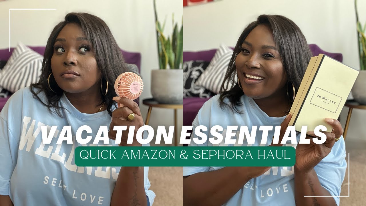 VACATION PREP ESSENTIALS: Amazon & Sephora Haul | JASMINE KATRINA - YouTube