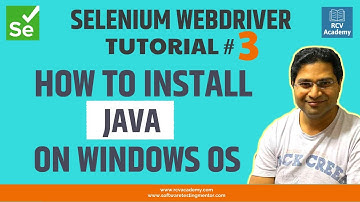 Selenium WebDriver Tutorial #3 - How to install Java on Windows OS