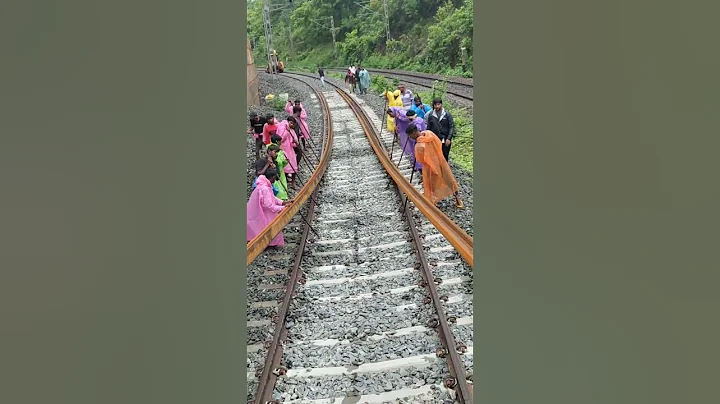 #railway #New doubling line "260mt" RAIL unloading work  #viral #subscribetomychannel - DayDayNews