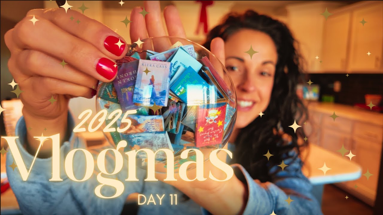 Vlogmas Day 11-christmas traditions, homemade book ornament, tim tam slam