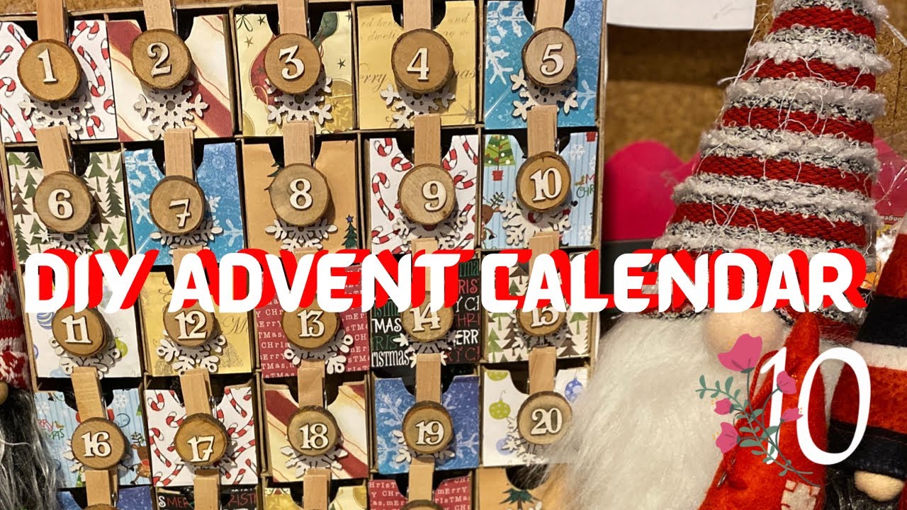 Easy DIY Advent Calendar Hobby Lobby Finds/ 2020 Mom of 10 YouTube