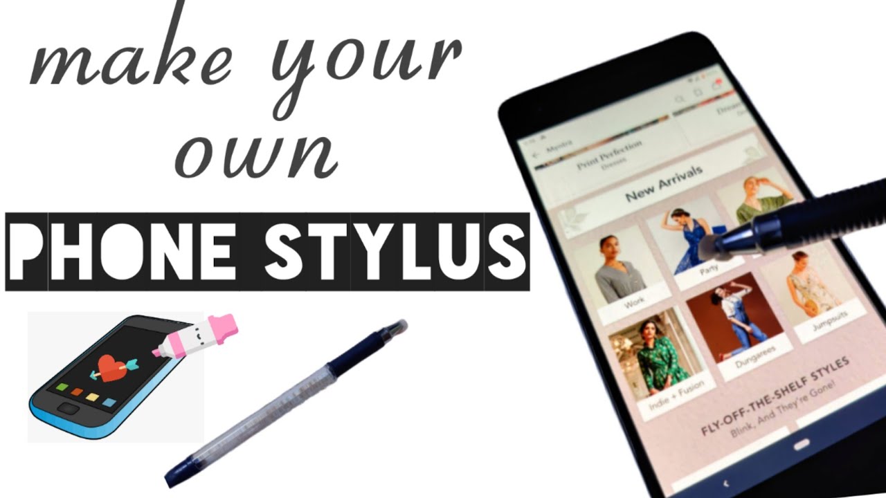 DIY stylus pen for android how to make stylus at home YouTube