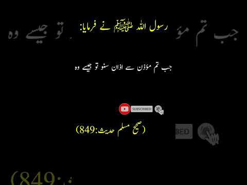 Jab Tum Azan Sonu Hadees Mubarka In Urdu Shorts Islam Allah Hadees Trending