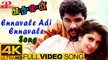 Ennavale Adi Ennavale Full Video Song 4K | Kadhalan Songs | Prabhu Deva | Nagma | AR Rahman