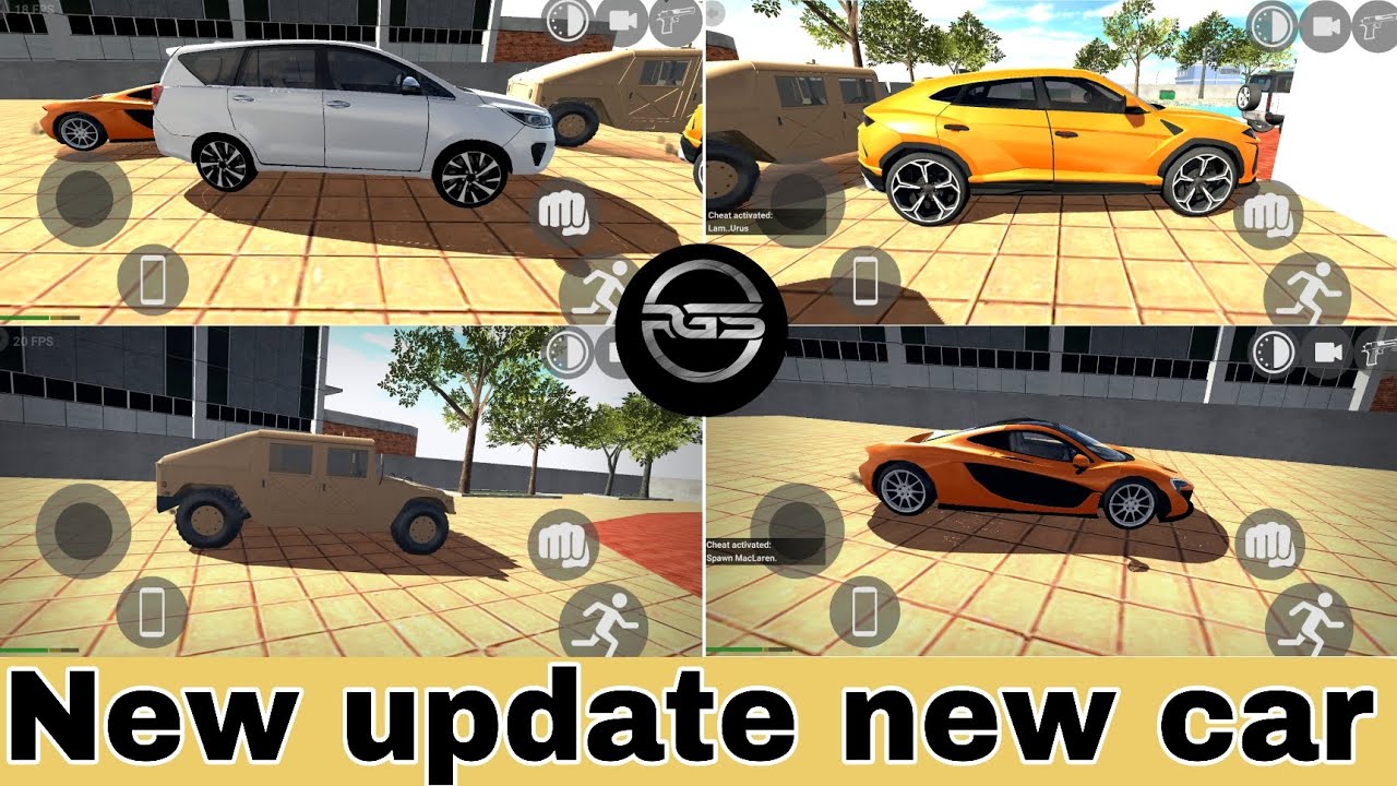 Indian bike 3D drawing update new car in (1. Military car 2. McLaren 3. Innova 4. Lamborghini urus)