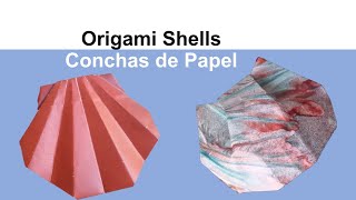 How to Make an Origami Sea Shell ?, DIY Handmade Paper Crafts - Concha Marina ?de Papel Manualidades