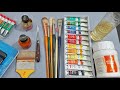 Oil painting material you need// Oil painting tutorial Ep:2