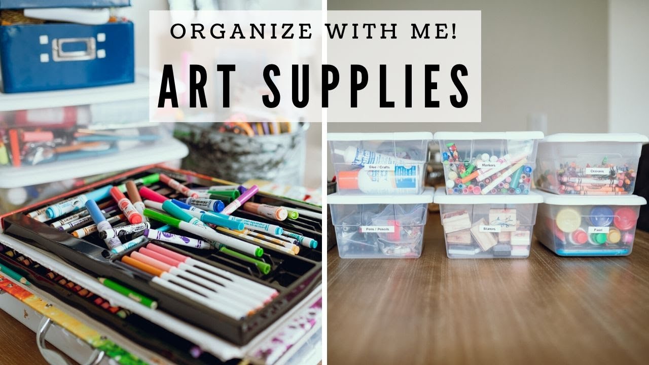 Art Supplies Organization for Kids