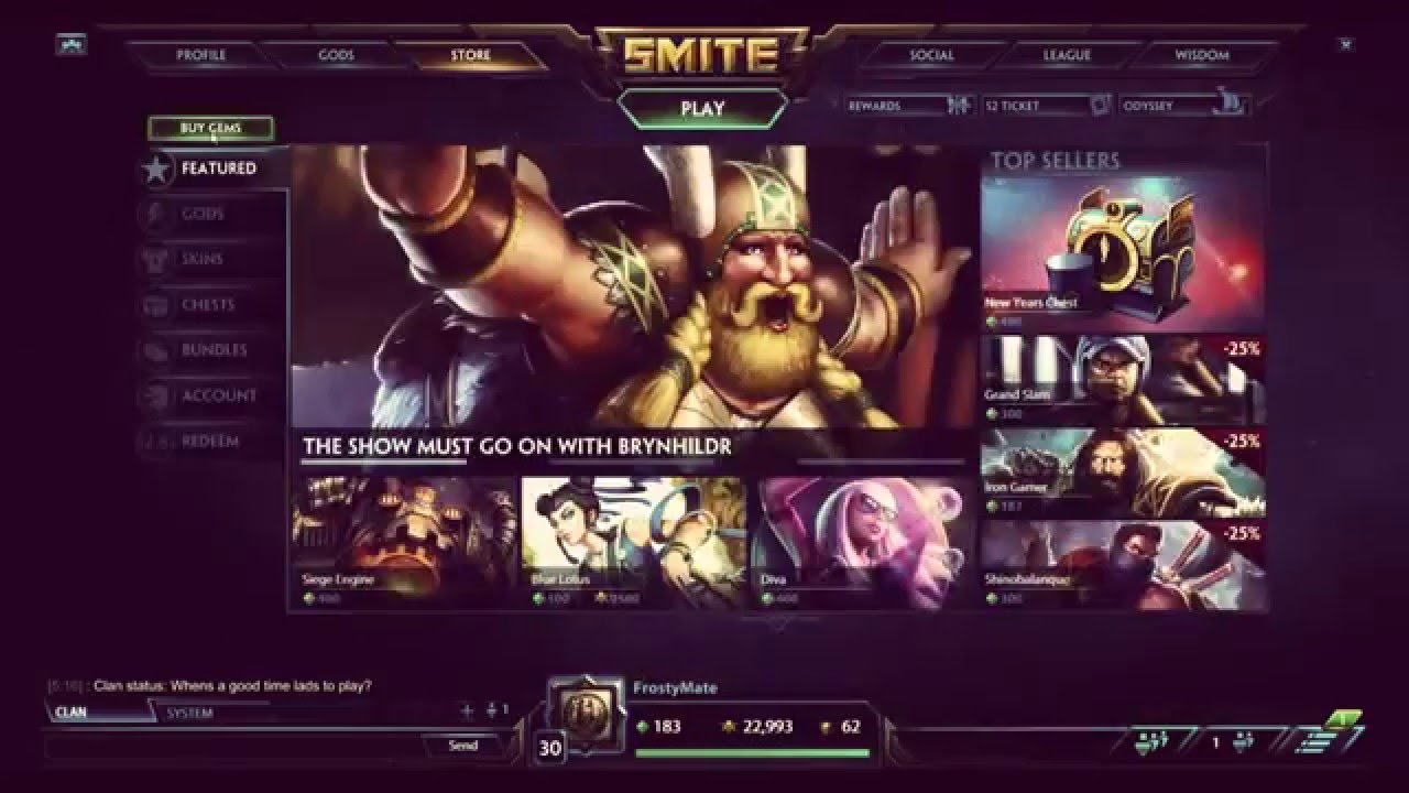 smite buying all odyssey items and chest opening youtube