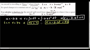 NCEA Level 2 Calculus 2014 exam paper (Excellence) - Finding distance from acceleration