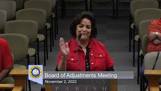 St. Tammany Parish Board of Adjustments November 2022