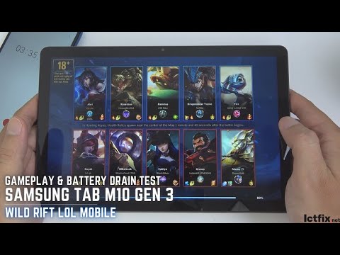 Lenovo Tab M10 Gen 3 Wild Rift Gaming test Lol Mobile | Unisoc T610, 3GB