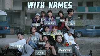 SEVENTEEN 'Left \& Right' MV WITH NAMES