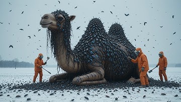 Rescue Team Saves a Camel Infested with Millions of Parasites