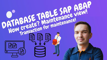 Database table in SAP ABAP | Maintenance view ABAP