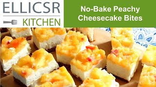 No-Bake Peachy Cheesecake Bites