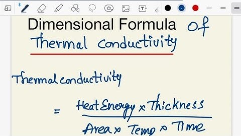 Trick for Dimensional formula of Thermal Conductivity #dimensionalformula #neet #jeemains #jee