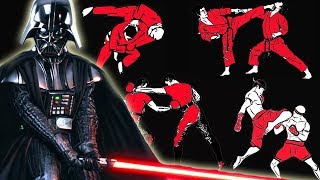 How many fighting styles does Darth Vader know in Star Wars?