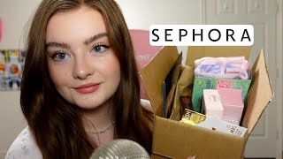 ASMR Sephora Haul (close whispers, tapping, personal attention)