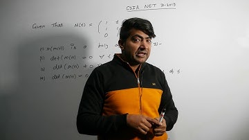 CSIR NET/JRF II LINEAR ALGEBRA  DEC 2019 II BY BALWAN MUDGIL II