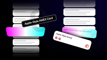 Apple Style AMEX Card Animation in Alight Motion | #uianimation #alightmotiontutorial 