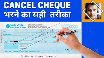 How to Create Cancelled Cheque | Cancel cheque kaise banaye | Cancel Cheque | cancel chaque.