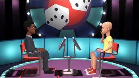 Caillou gets on a Game Show