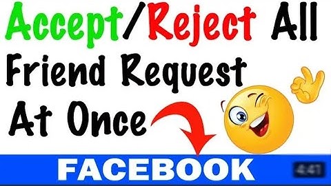 One click, and accept all friend requests on Facebook.!! Hightech world