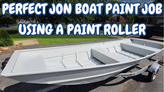 How To Get That Professional Finish With A Paint Roller {Jon Boat Painting Project Part 2} Lowe 1436