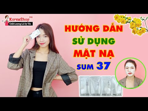 Mặt Nạ Sủi Bọt Thải Độc Hàn Quốc Sum 37 Trắng Giúp Chăm Sóc Da Tại Nhà Hiệu Quả | Koreashop24h