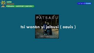 patsaou - sommet ( parole )