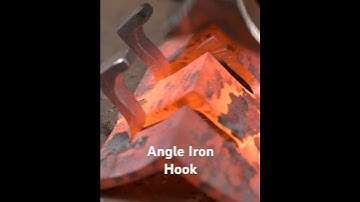 Scrap Angle Iron Hook! #blacksmith #metalworking #hook