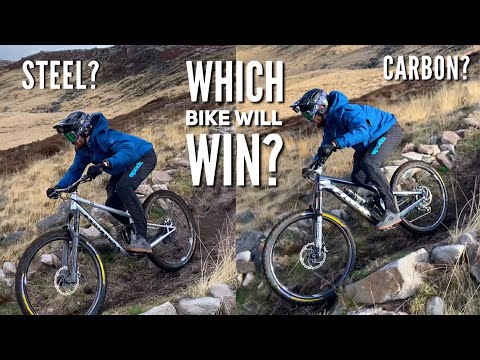 STEEL VS CARBON! WHICH BIKE IS FASTER? I COULDN'T BELIEVE THE RESULT 🤯🤯