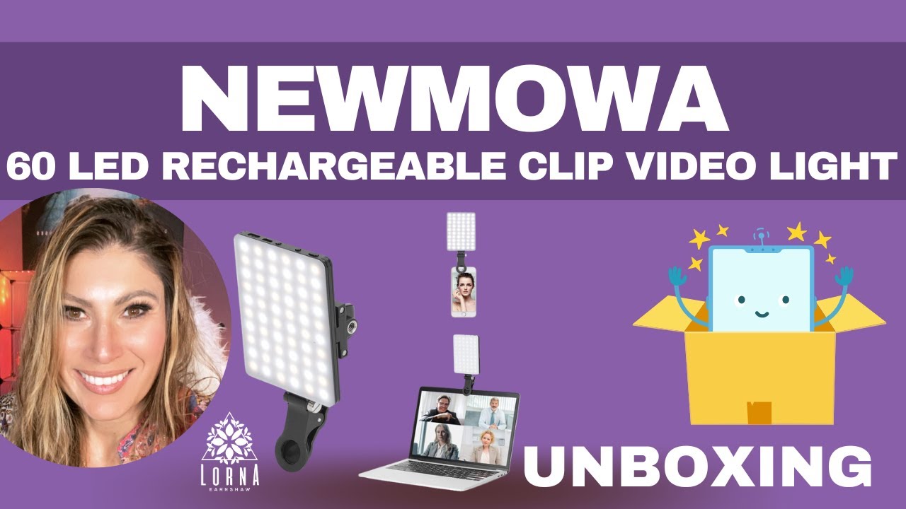 Newmowa 60 LED High Power Rechargeable Clip Fill Video Light with