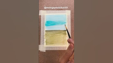 Easy daisy field in gouache (#105) | Vẽ cánh đồng hoa cúc đơn giản  #drawing #gouache #foryou