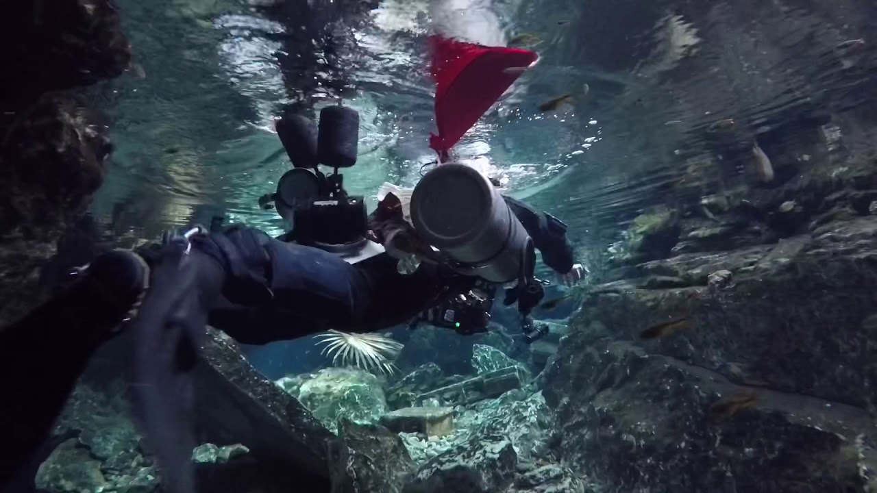 TDI cave survey class with Natalie, Under The Jungle, Mexico - YouTube
