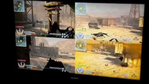 Modern Warfare 2 - 4 Player Splitscreen - PS3