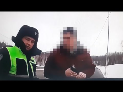 Наркобарыга попытался удрать от силовиков на "Камри". Real video