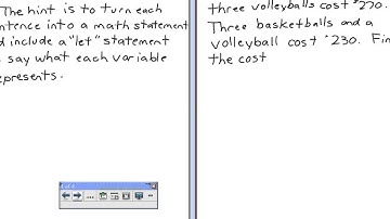 MFM2P - Linear Systems Word Problems - Part 1 of 2